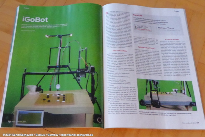 iGoBot im Make Sonderheft "Robotik"