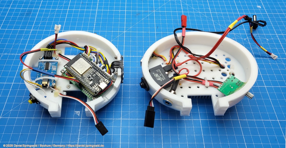 Electronics of the animatronic Nix from Star Wars Outlaws