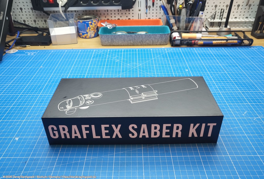 Gekauftes Replika eines Graflex Lichtschwert Griffs