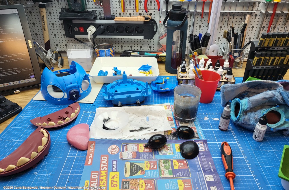 Animatronic Stitch - Kopf Umgestaltung