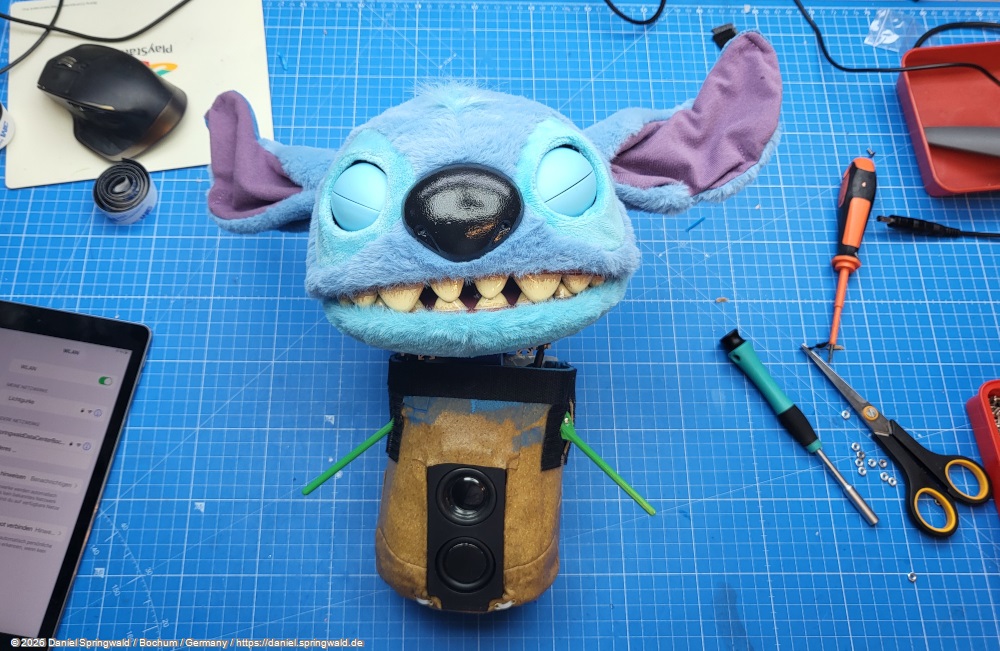 Animatronic Stitch - Körper umbauen